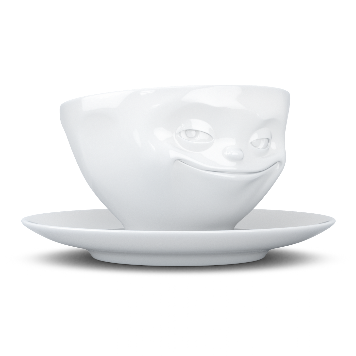 Tea cup with saucer 200ml - Grinning