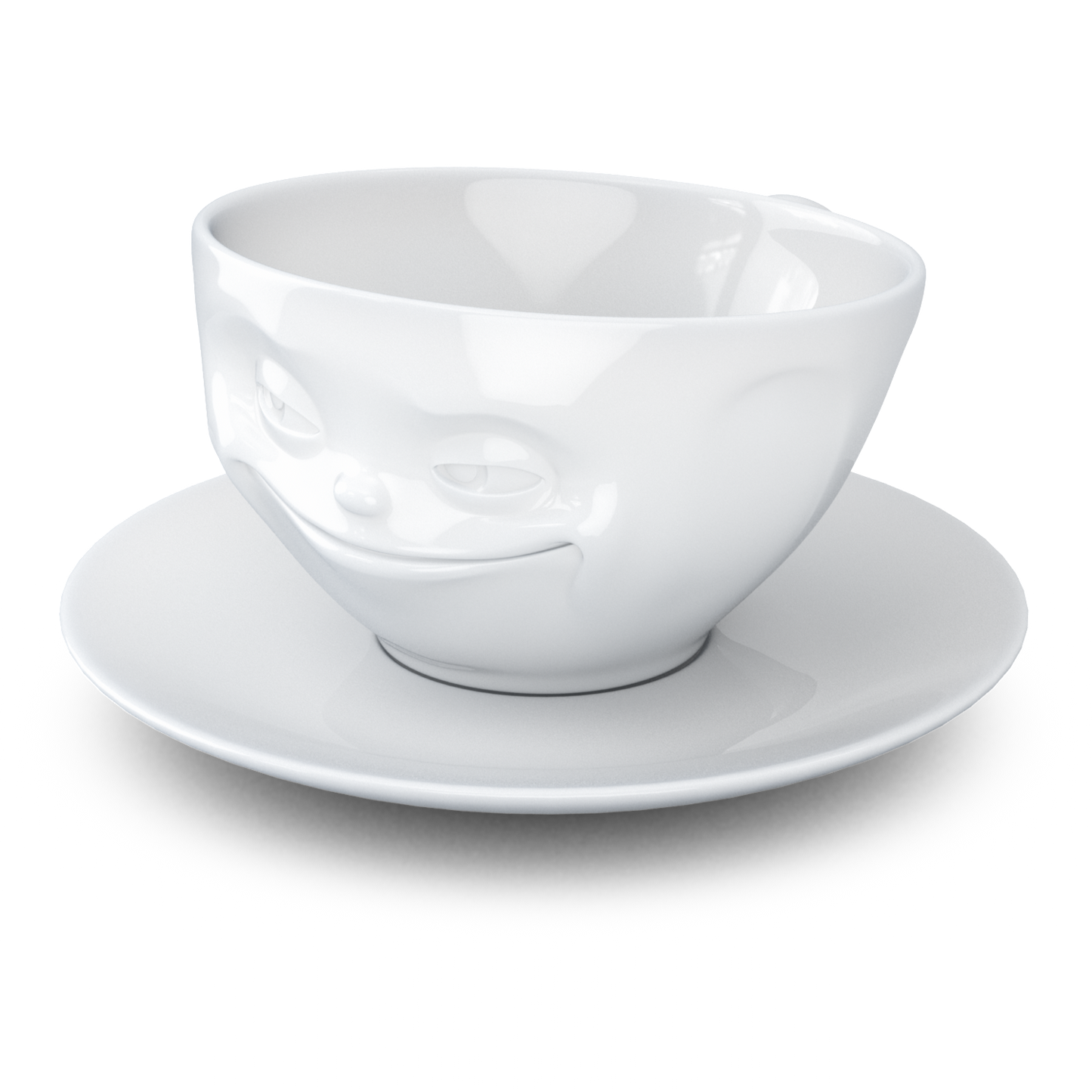 Tea cup with saucer 200ml - Grinning