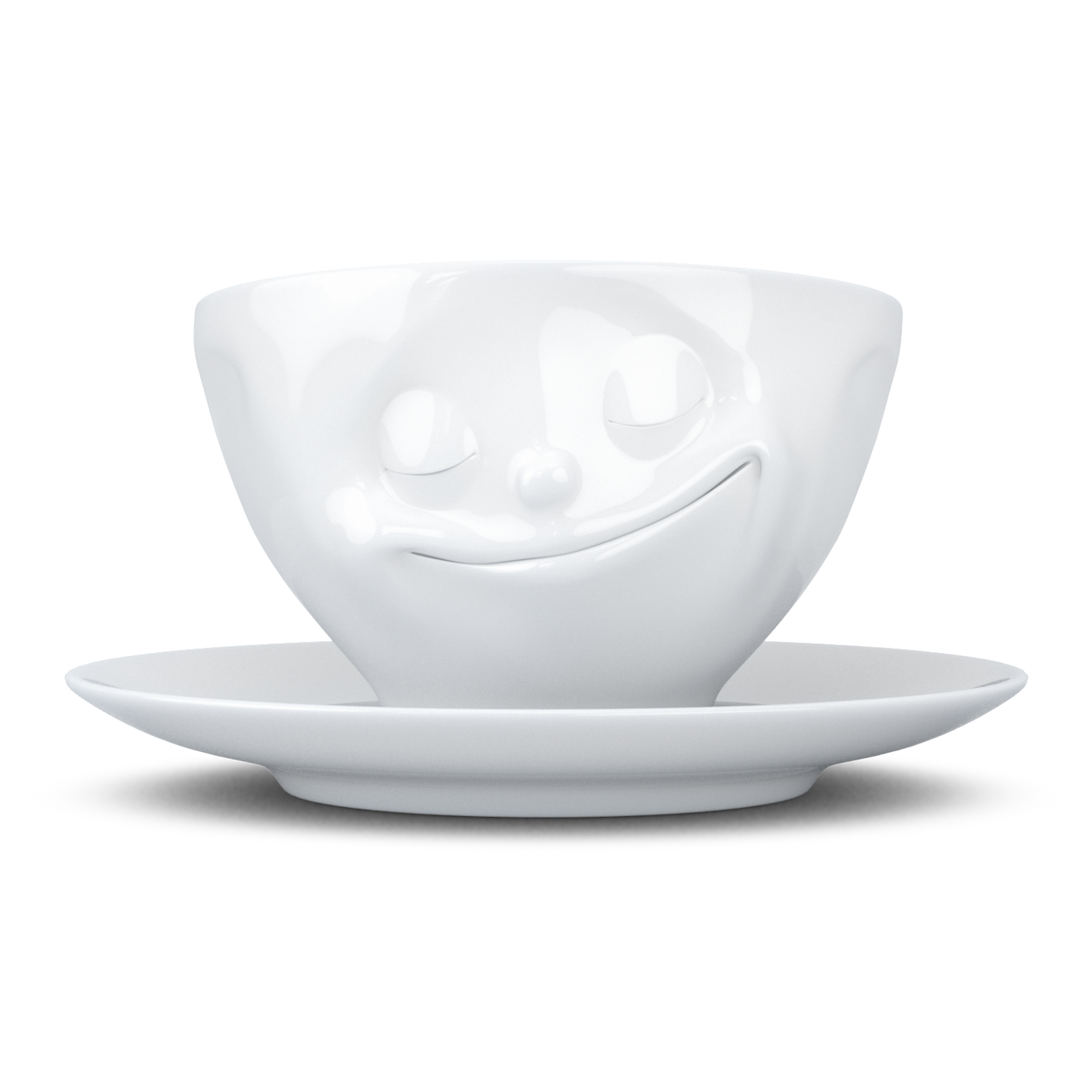 Tea cup with saucer 200ml - Happy