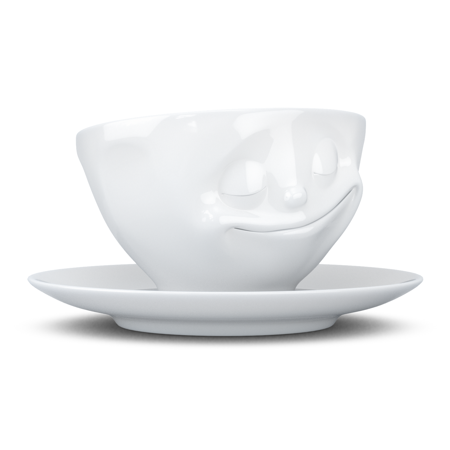 Tea cup with saucer 200ml - Happy