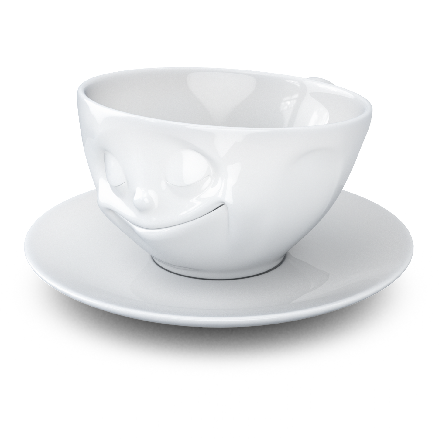 Tea cup with saucer 200ml - Happy