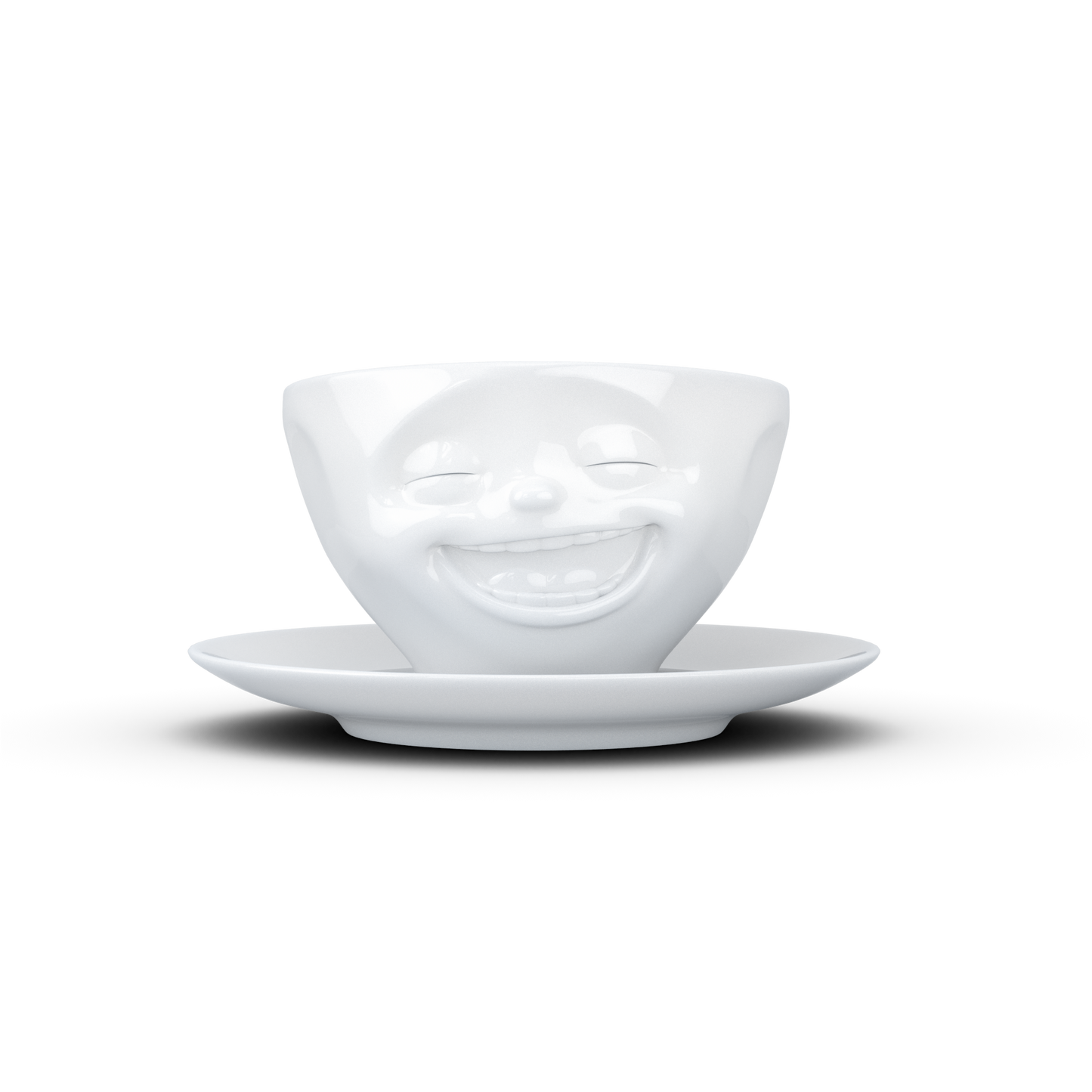 Tea cup with saucer 200ml - Laughing