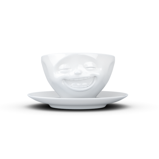 Tea cup with saucer 200ml - Laughing