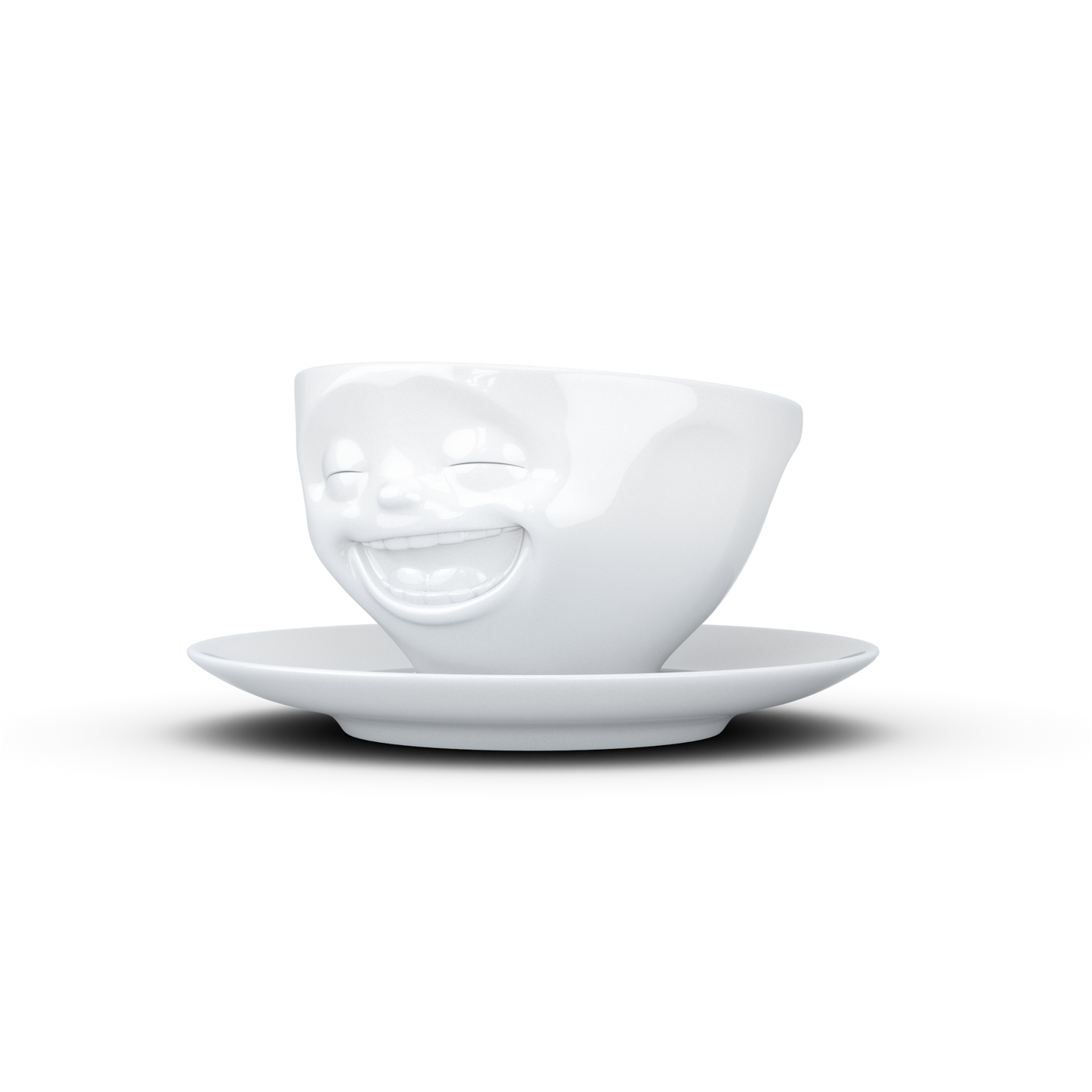 Tea cup with saucer 200ml - Laughing