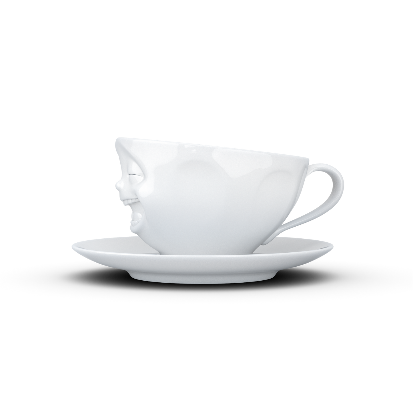 Tea cup with saucer 200ml - Laughing