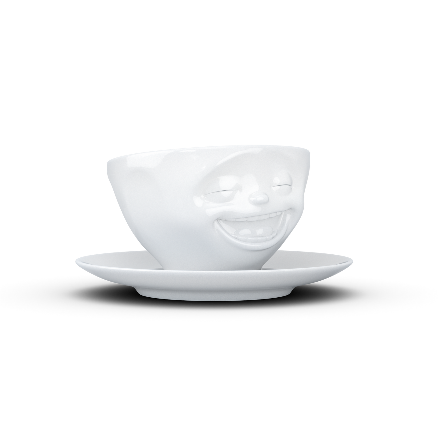 Tea cup with saucer 200ml - Laughing