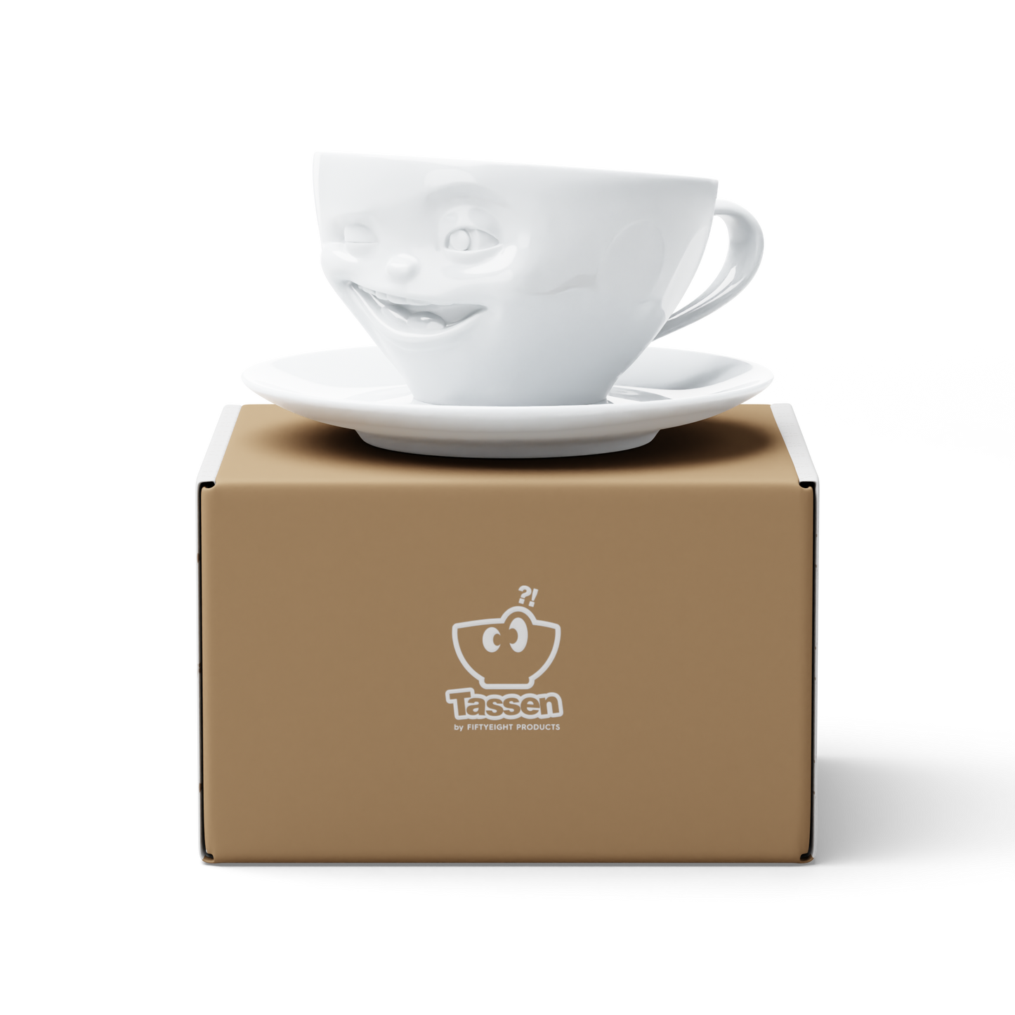 Tea cup with saucer 200ml  - Winking