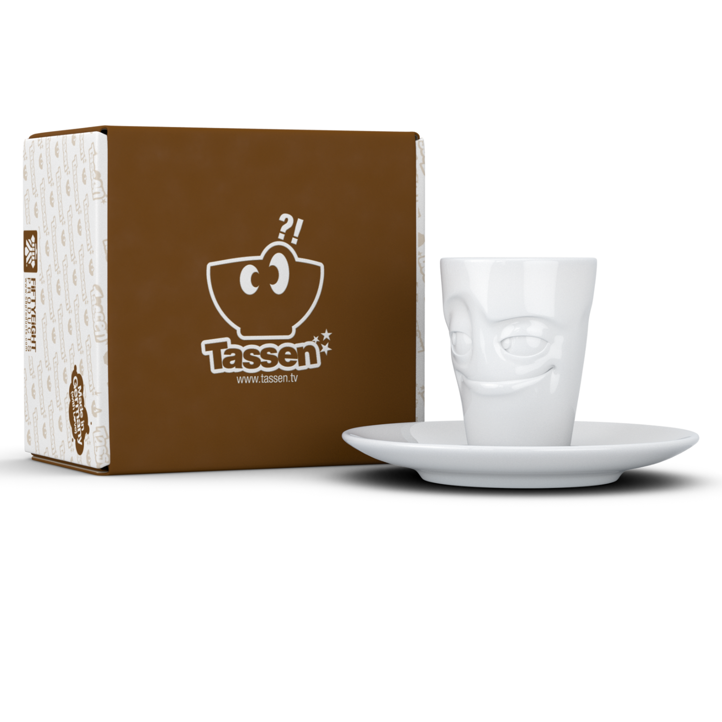 Espresso Mug with saucer and handle 80ml - Impish