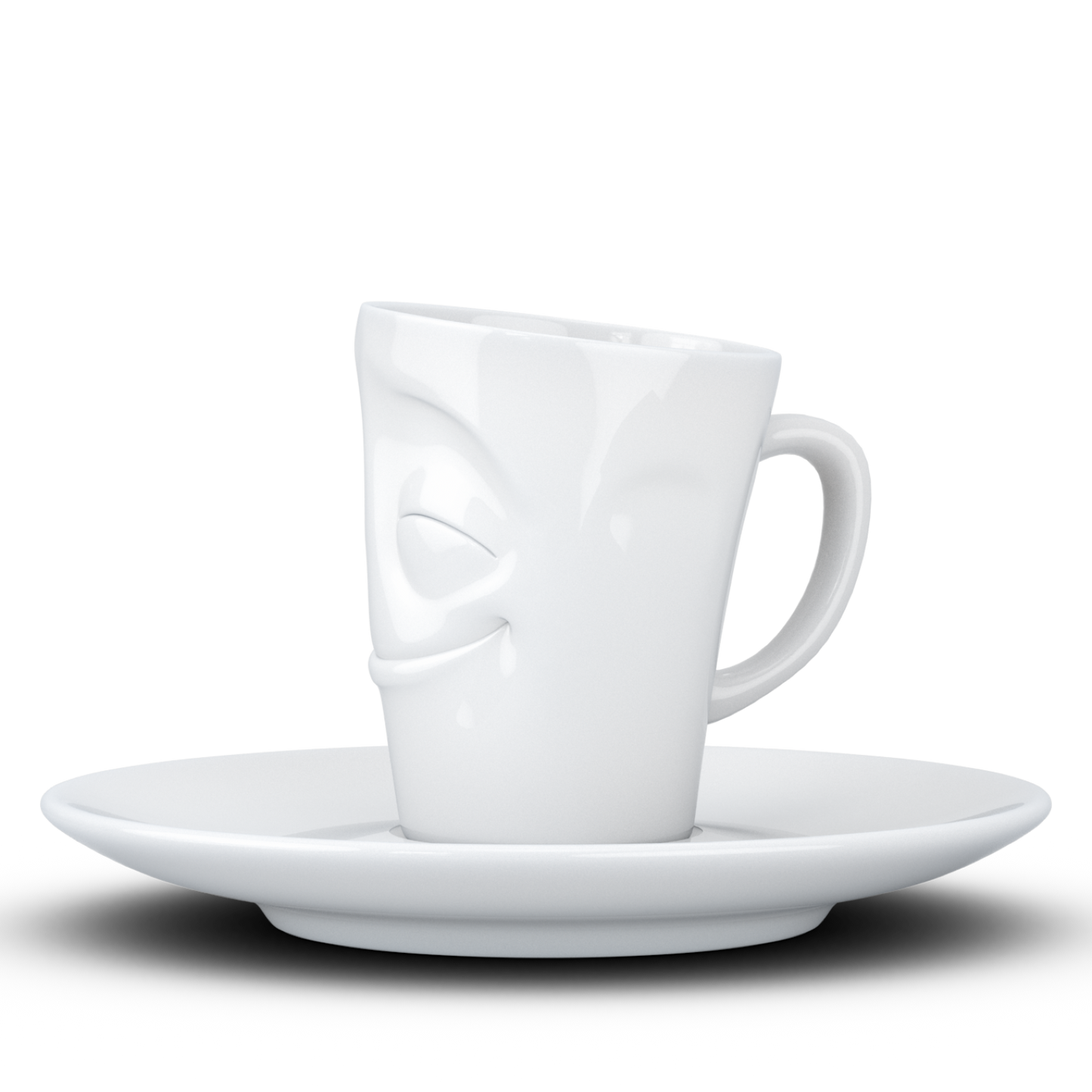 Espresso Mug with saucer and handle 80ml - Cheery