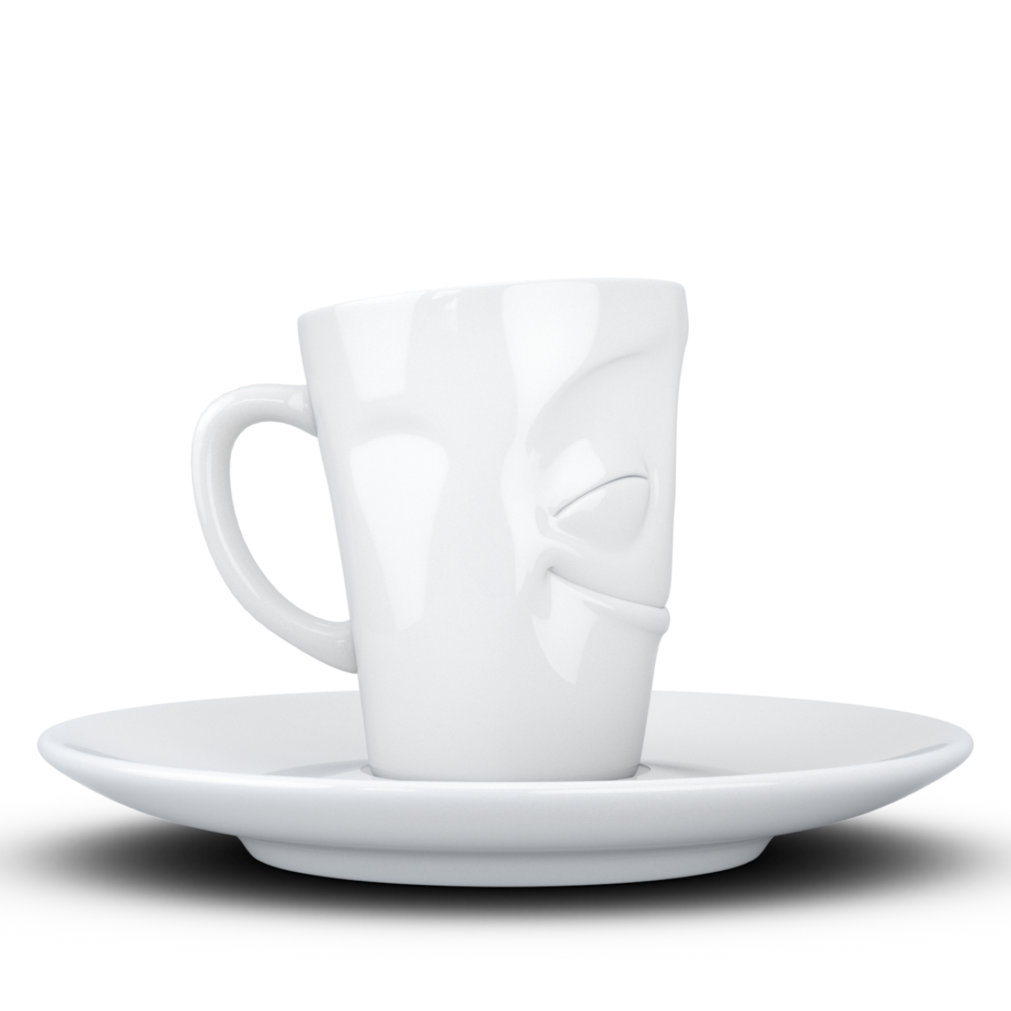 Espresso Mug with saucer and handle 80ml - Cheery