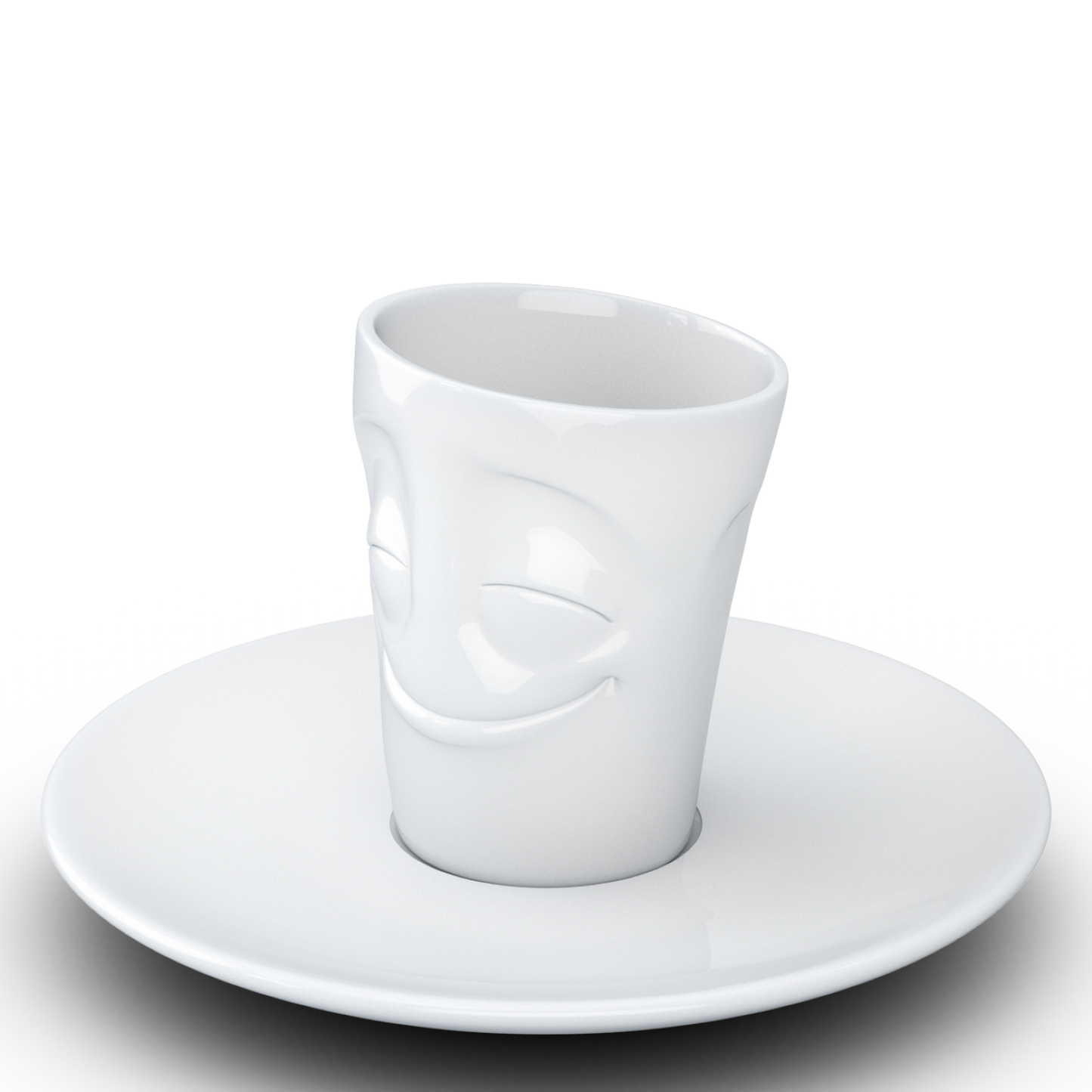 Espresso Mug with saucer and handle 80ml - Cheery