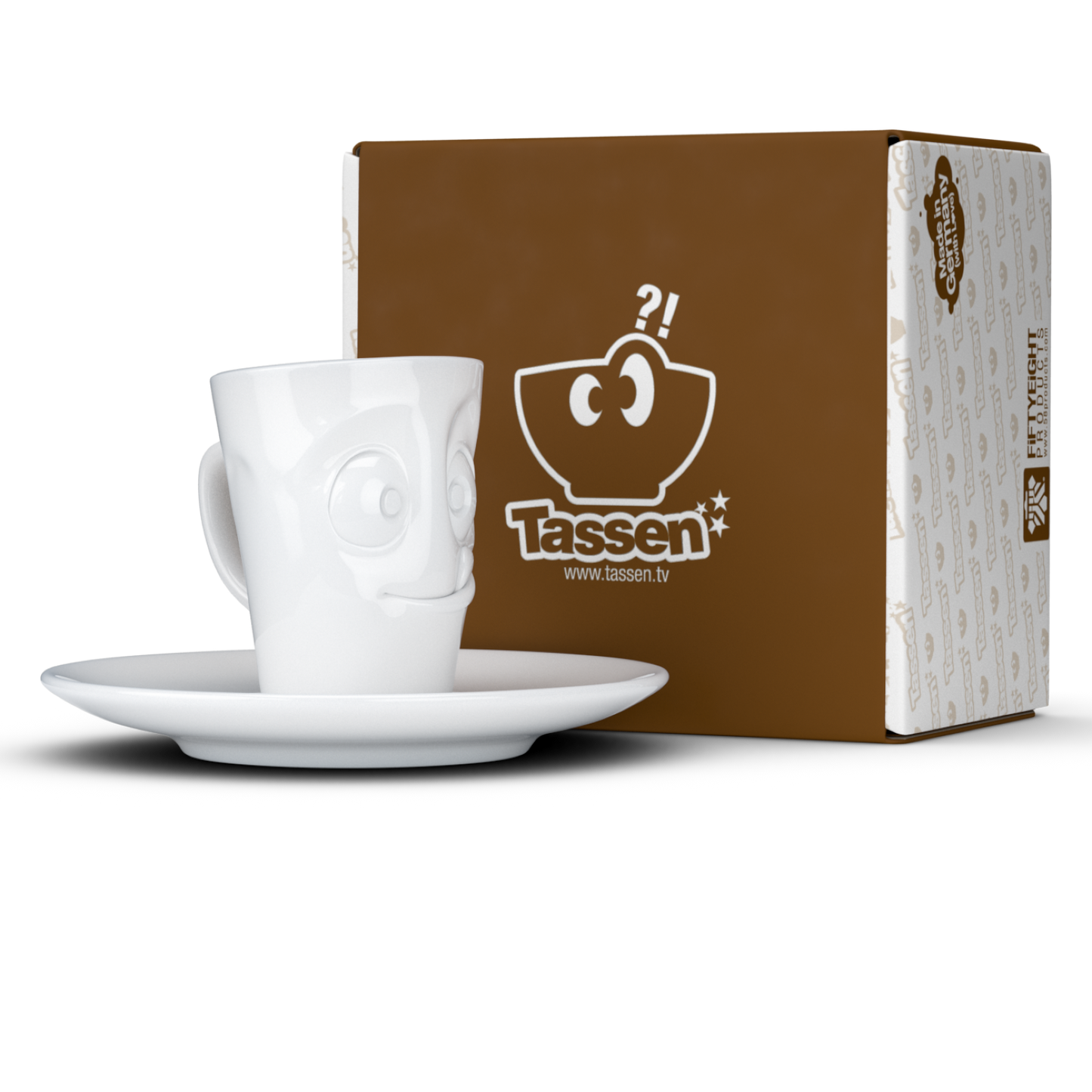 Espresso Mug with saucer and handle 80ml - Tasty